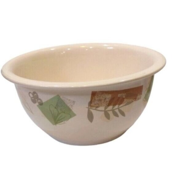 Set of 3 Corelle Coordinates Textured Leaves 1, 2 & 3 Quart Mixing Serving Bowls - Picture 5 of 13